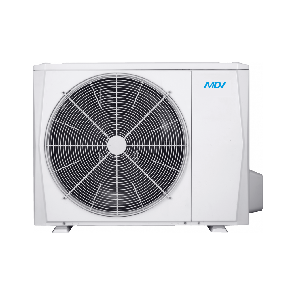 Pompă de căldură MDV Impact All in One, aer-apă cu boiler încorporat de 190 litri, 4 kW, control Wi-Fi, încălzire, răcire, auto, ACM, mixt, modul ECO, modul Silențios.