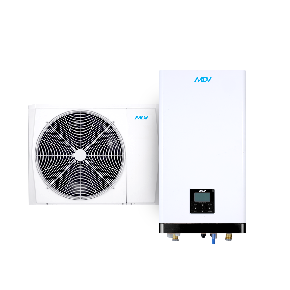 Pompă de căldură aer-apa pentru încălzire și răcire MDV Impact split Air-Thermal-16A1HB - 16kW, Wi-Fi